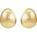 Electroform Puffed Ball Stud Earrings
