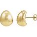 Electroform Puffed Ball Stud Earrings