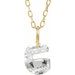 Lab-Grown Diamond Initial Necklace