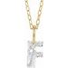 Lab-Grown Diamond Initial Necklace