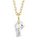 Lab-Grown Diamond Initial Necklace