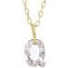 Lab-Grown Diamond Initial Necklace