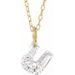 Lab-Grown Diamond Initial Necklace
