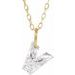 Lab-Grown Diamond Initial Necklace