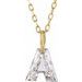 Lab-Grown Diamond Initial Necklace