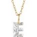 Lab-Grown Diamond Initial Necklace