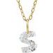 Lab-Grown Diamond Initial Necklace