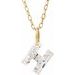 Lab-Grown Diamond Initial Necklace