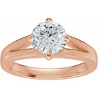 Claw-Prong Split Shank Solitaire Engagement Ring or Band