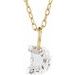 Lab-Grown Diamond Initial Necklace