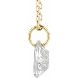 Lab-Grown Diamond Initial Necklace