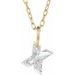 Lab-Grown Diamond Initial Necklace