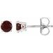 Round 4-Prong Lightweight Stud Earrings