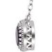 Milgrain Bezel-Set Birthstone Necklace