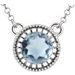 Milgrain Bezel-Set Birthstone Necklace