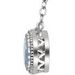 Milgrain Bezel-Set Birthstone Necklace