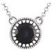 Milgrain Bezel-Set Birthstone Necklace