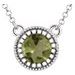 Milgrain Bezel-Set Birthstone Necklace