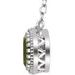 Milgrain Bezel-Set Birthstone Necklace