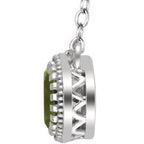 Milgrain Bezel-Set Birthstone Necklace