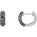 Pavé-Style Hoop Earrings