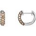 Pavé-Style Hoop Earrings