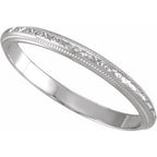 Milgrain Geometric Band