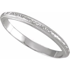 Milgrain Geometric Band