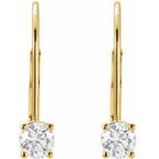 Round Lever Back Earrings