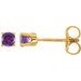 Round 4-Prong Youth Birthstone Stud Earrings