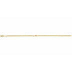 Bezel-Set Solitaire Curb Link Bracelet