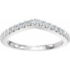 Accented Engagement Ring or Band