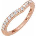 Accented Engagement Ring or Band