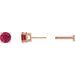 Round 4-Prong Lightweight Stud Earrings