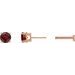 Round 4-Prong Lightweight Stud Earrings