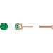 Round 4-Prong Lightweight Stud Earrings