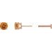 Round 4-Prong Lightweight Stud Earrings