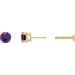 Round 4-Prong Lightweight Stud Earrings