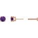 Round 4-Prong Lightweight Stud Earrings