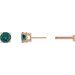 Round 4-Prong Lightweight Stud Earrings