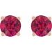 Round 4-Prong Lightweight Stud Earrings