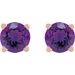 Round 4-Prong Lightweight Stud Earrings