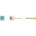Round 4-Prong Lightweight Stud Earrings
