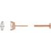 Solitaire V-Prong Stud Earrings