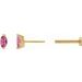 Solitaire V-Prong Stud Earrings