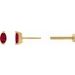 Solitaire V-Prong Stud Earrings