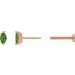 Solitaire V-Prong Stud Earrings