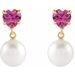 Heart & Pearl Earrings