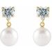 Heart & Pearl Earrings