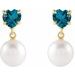 Heart & Pearl Earrings